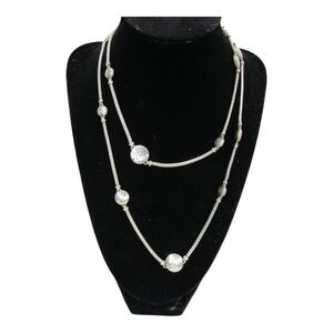 John Hardy 925 Sterling Silver Hammered Palu Dot 36" Classic Chain Necklace 41g